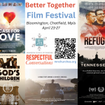Five movie posters surround text reading "Better Together Film Festival" and the MCC Respectful Conversations logo